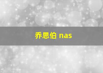 乔思伯 nas